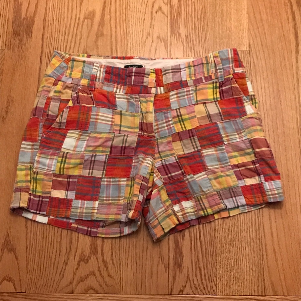 J. Crew Curvy Fit Patchwork Shorts